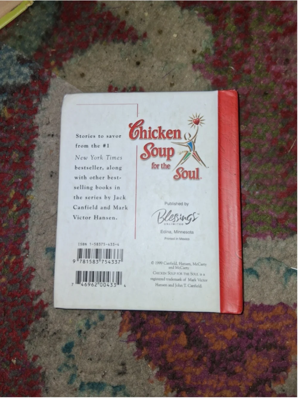 Jack Canfield & Mark Victor Hansen Little Spoonful Chicken Soup Soul HC 1999